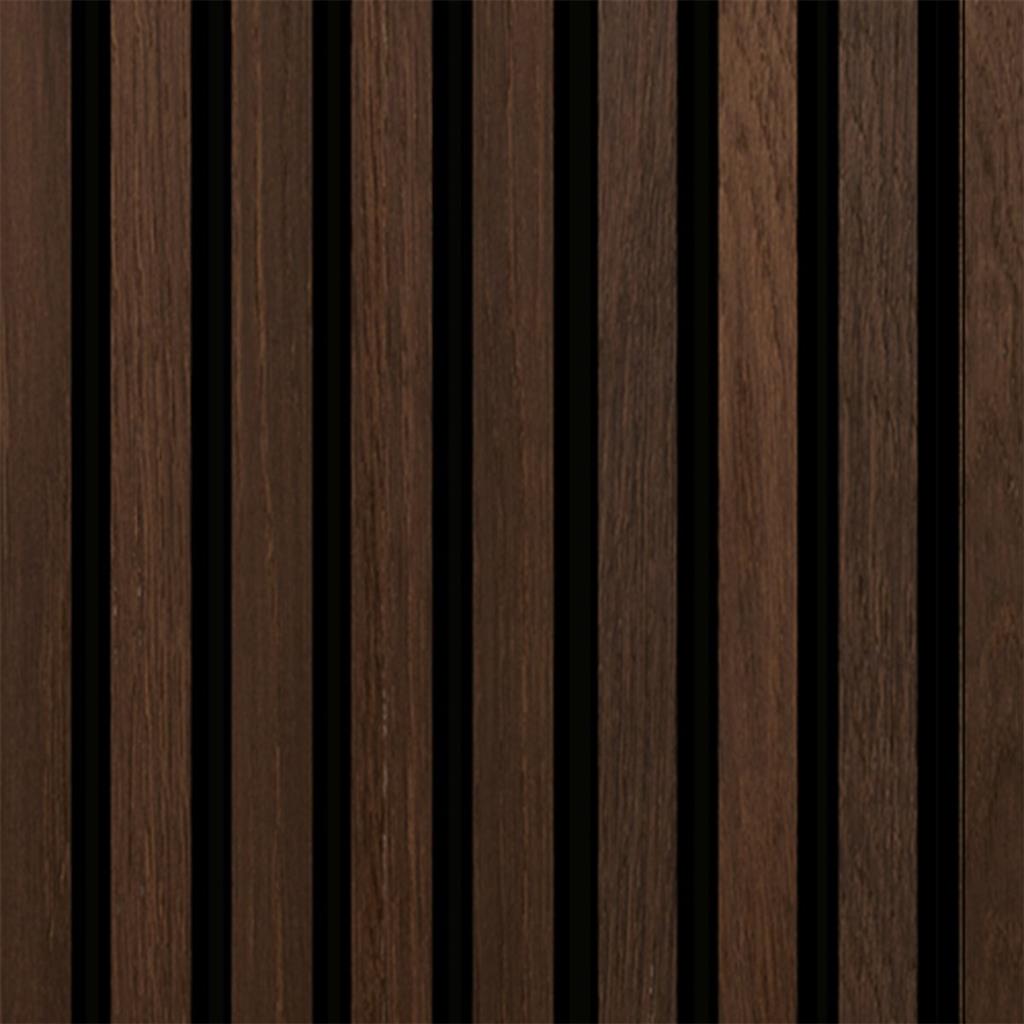 Ft Prem Acoustic Panel 2.44Mx605X22Mm Smoked Oak