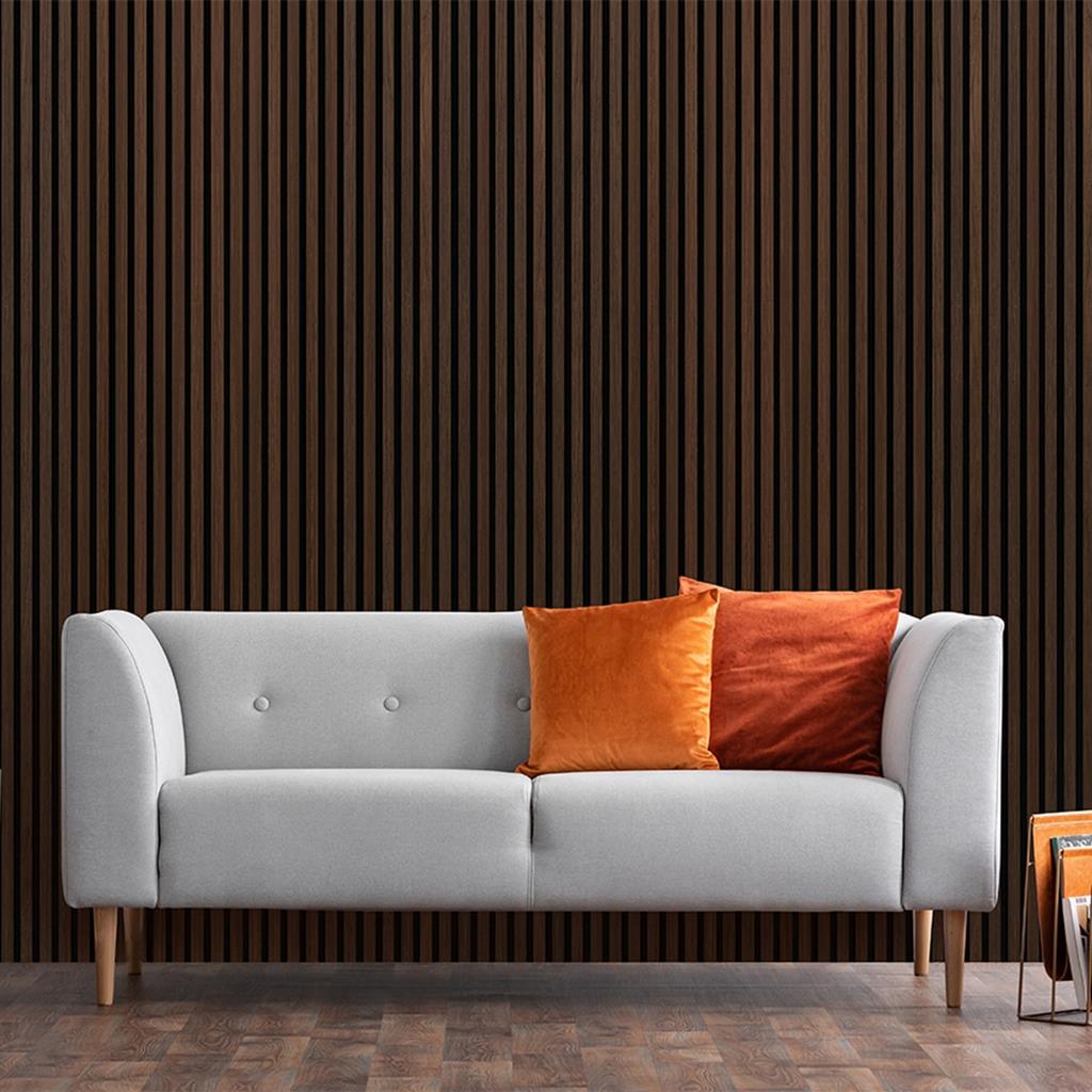 Ft Prem Acoustic Panel 2.44Mx605X22Mm Smoked Oak