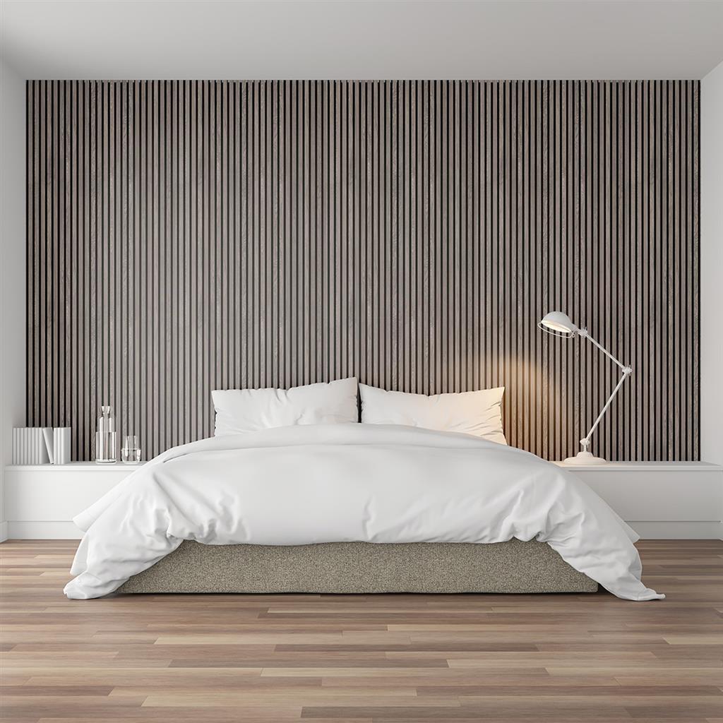 Ft Prem Acoustic Panel 2.44M605X22Mm Grey Oak