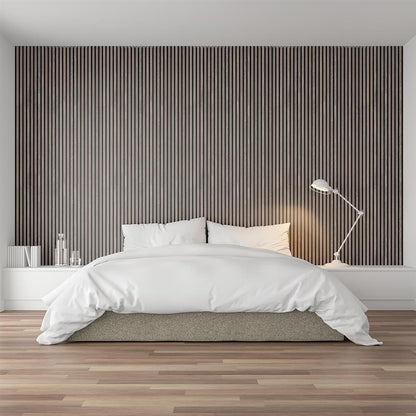 Ft Prem Acoustic Panel 2.44M605X22Mm Grey Oak