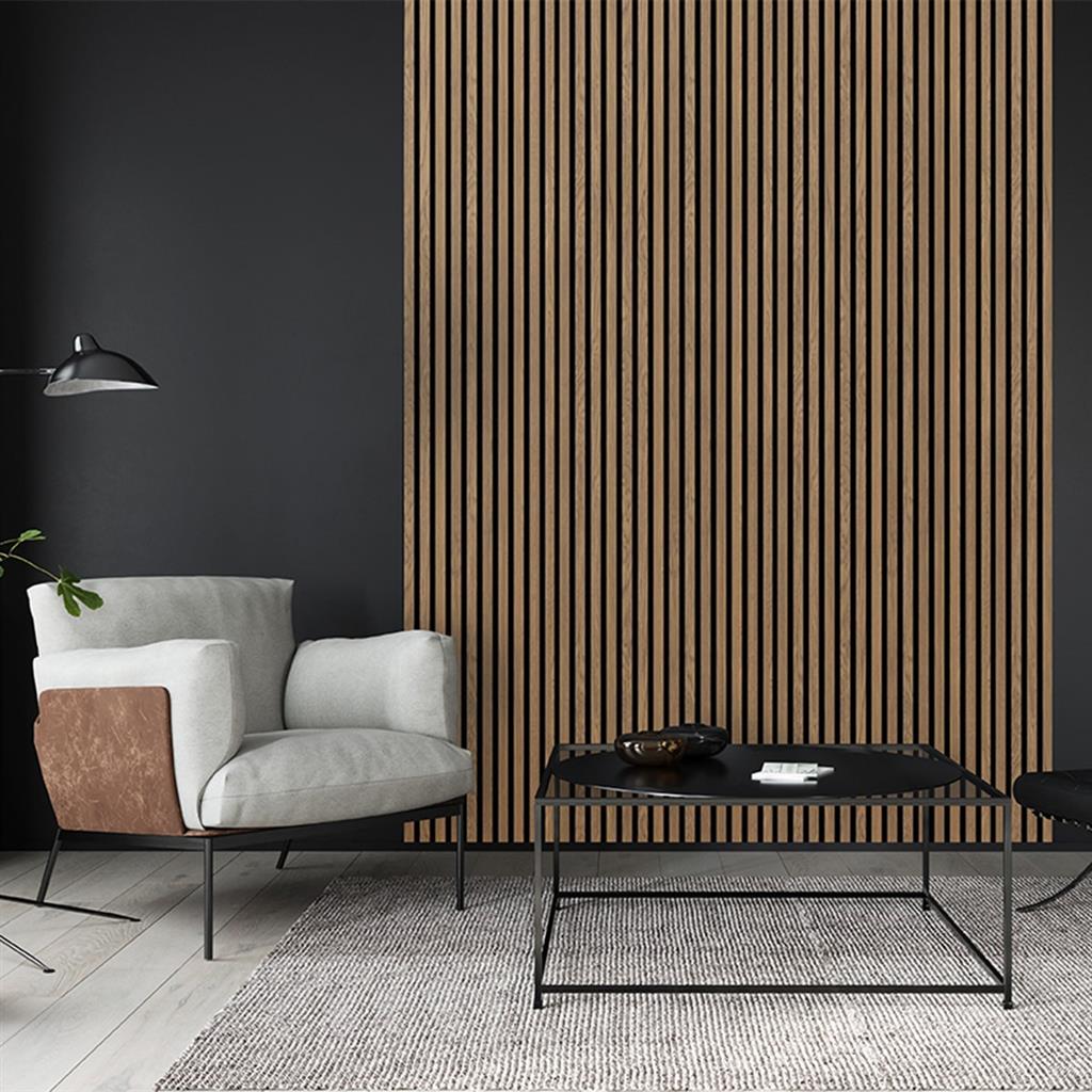 Ft Prem Acoustic Panel 2.44Mx605X22Mm Oiled Oak