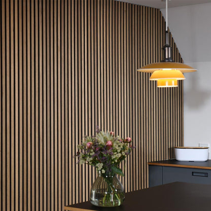 Ft Prem Acoustic Panel 2.44Mx605X22Mm Oiled Oak