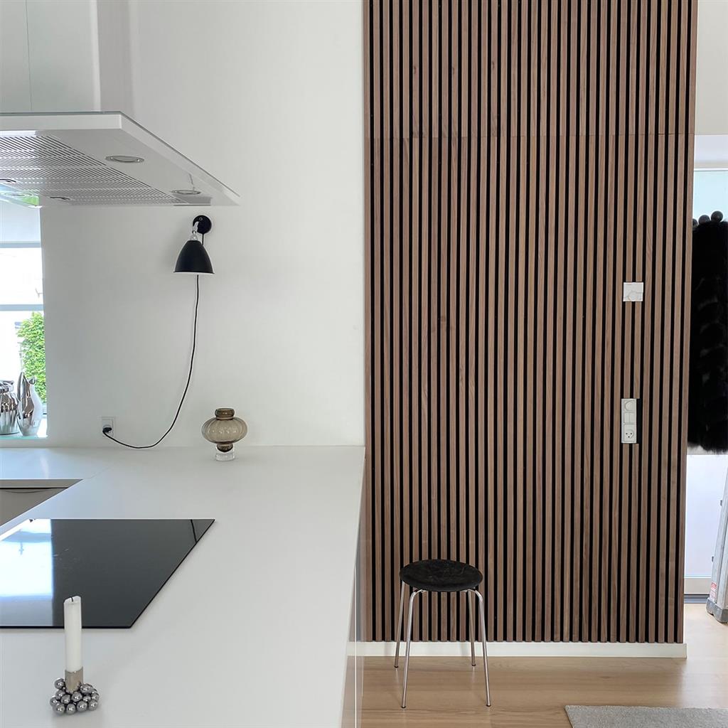 Ft Prem Acoustic Panel 2.44Mx605X22Mm Walnut