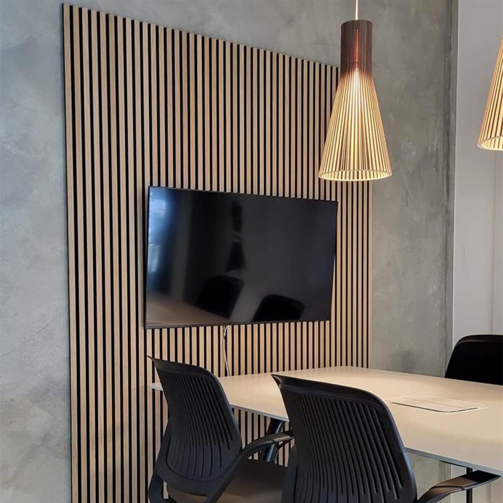 Ft Prem Acoustic Panel 2.44Mx605X22Mm Light Oak
