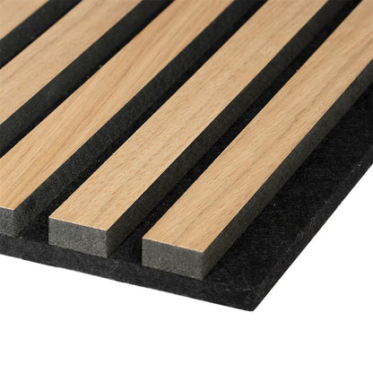Ft Prem Acoustic Panel 2.44Mx605X22Mm Light Oak