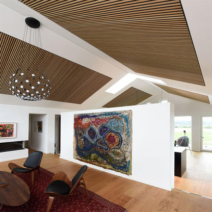 Ft Prem Acoustic Panel 2.44Mx605X22Mm Light Oak