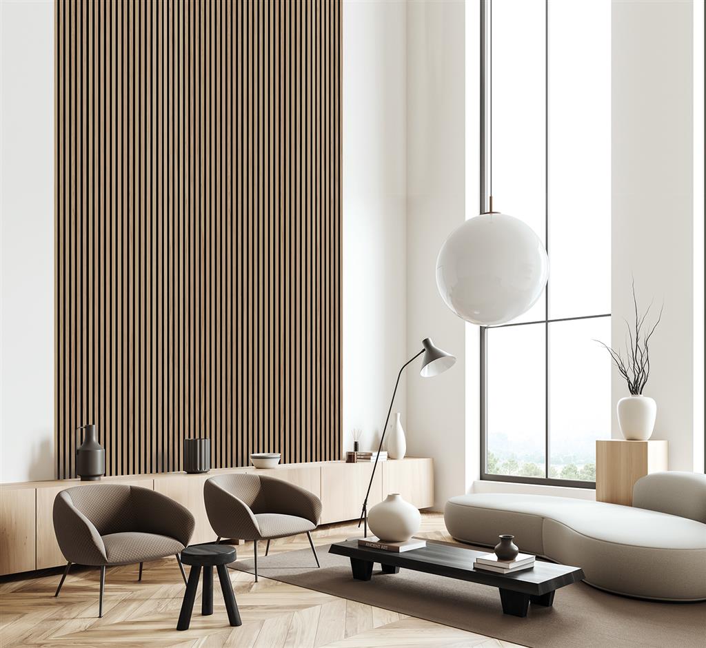 Ft Proff Acoustic Panel 3Mx605X22Mm Light Oak