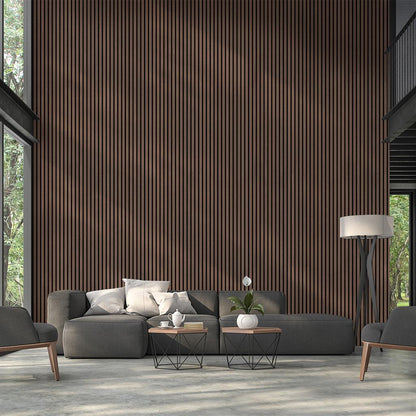 Ft Proff Acoustic Panel 3Mx605X22Mm Walnut