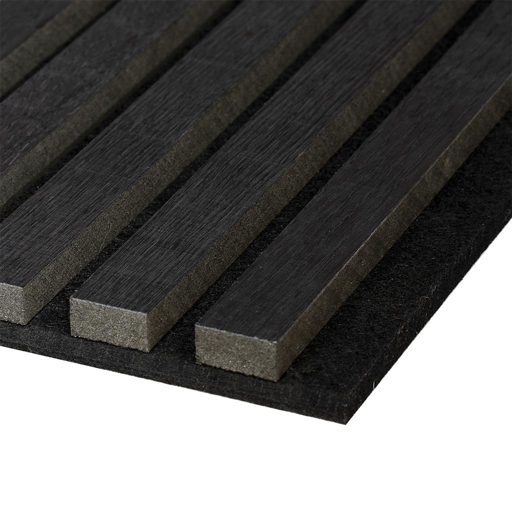 Ft Prem Acoustic Panel 2.44Mx605X22Mm Black Oak
