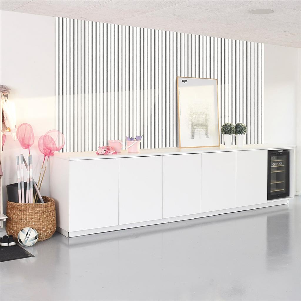 Ft Unika Acoustic Panel 2.44Mx600X22Mm White