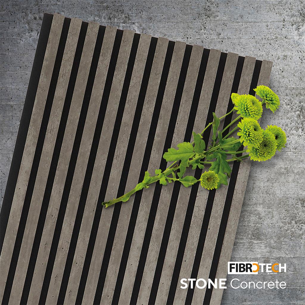 Ft Acoustic Panel 2.44Mx520X18Mm Concrete Stone