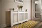 Classic Adjustable White Radiator Cover Large