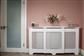 Classic Adjustable White Radiator Cover Large