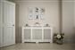 Classic Adjustable White Radiator Cover Large