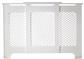 Classic Adjustable White Radiator Cover Large