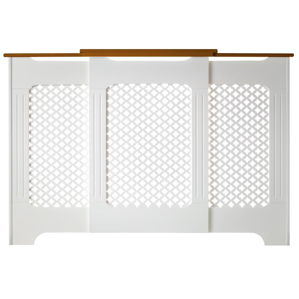 Classic Adj Radiator Cover 2Tone White&Oak Medium
