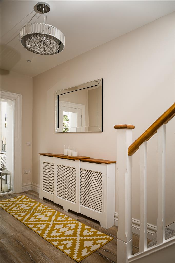 Classic Adj Radiator Cover 2 Tone White&Oak Large
