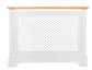 Georgian Radiator Cover 2 Tone White & Oak Small