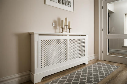 Georgian White Radiator Cover Large