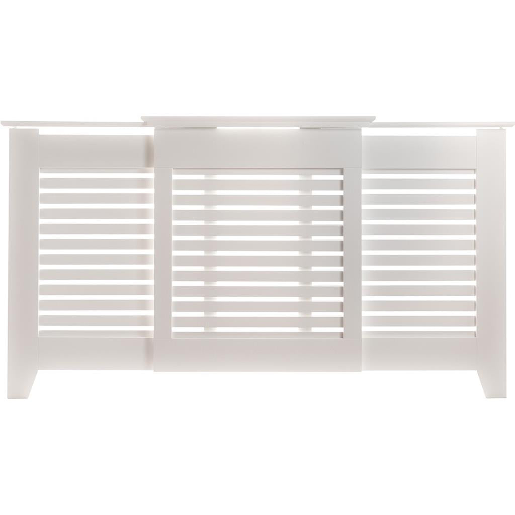 Contemporary Adjust Radiator Cover White Medium