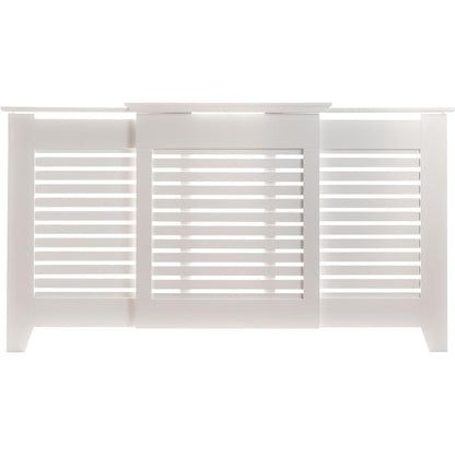 Contemporary Adjust Radiator Cover White Medium