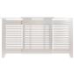 Contemporary Adjust Radiator Cover White Large